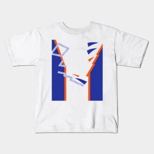 Luton Town Retro 1991 - 92 White Blue Orange Home Kids T-Shirt